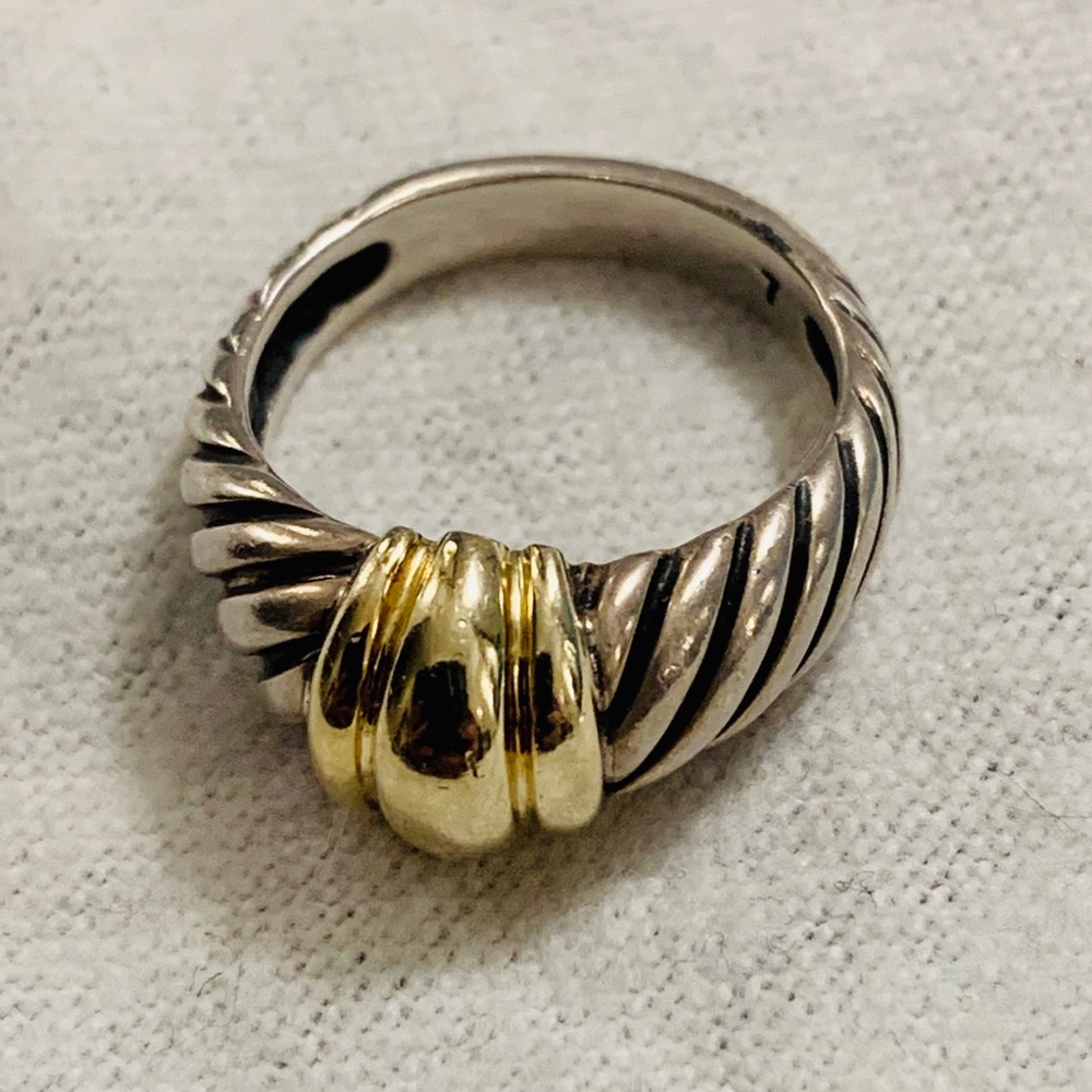 Authentic David Yurman Gold Dome Ring